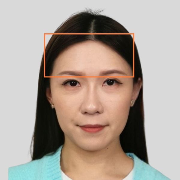輪廓線條變成順滑鵝蛋面形(前)